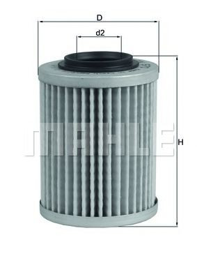 Compre OX970 Mahle Original Filtro de óleo